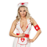 Amorable by Rimba - Verpleegsters uniform - Wit, Rood