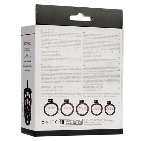 Rimba P-Cage - P-Cage PC06 - Peniskooi Maat L - Zwart