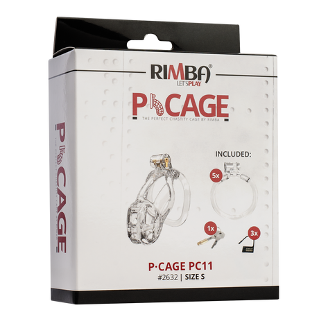 Rimba P-Cage - P-Cage PC11 - Peniskooi maat S - Transparant