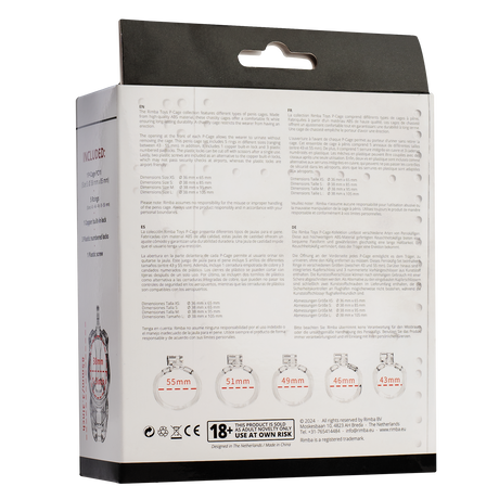 Rimba P-Cage - P-Cage PC11 - Peniskooi maat S - Transparant