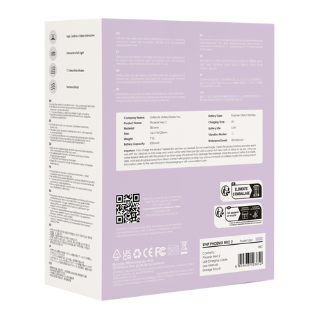 SVAKOM - Phoenix Neo 2 - Interactieve Bullet Vibrator met App Control - Lila