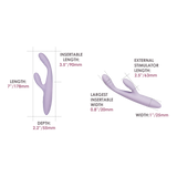 SVAKOM - Cici 2+ - Slanke G-Spot rabbit vibrator (met App-bediening) - Lila