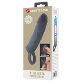 Pretty Love - Laige - Realistische Penis Sleeve - Donkergrijs