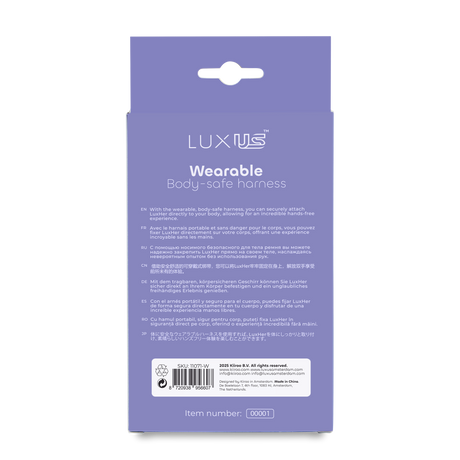 LUXUS - Luxus Wearable Harness - Transparant/Roze