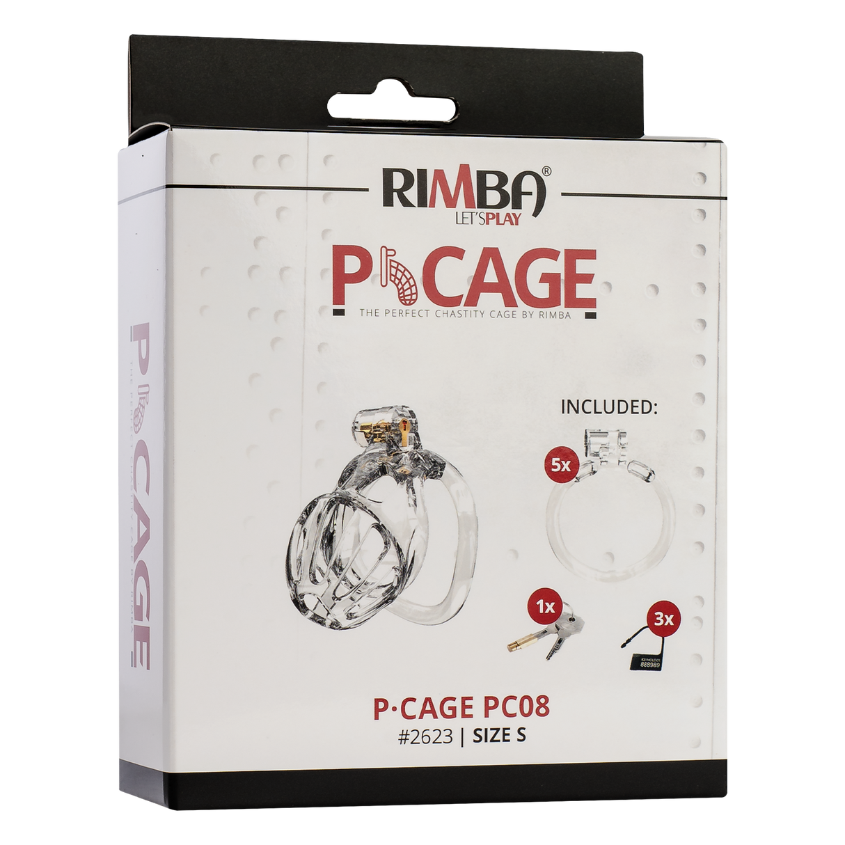 Rimba P-Cage - P-Cage PC08 - Peniskooi Maat S - Transparant