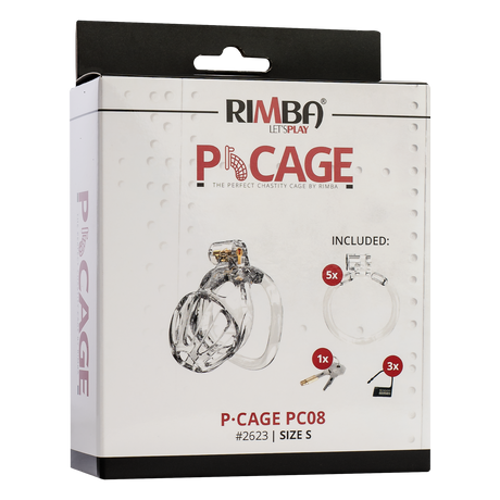 Rimba P-Cage - P-Cage PC08 - Peniskooi Maat S - Transparant