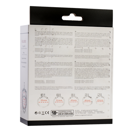 Rimba P-Cage - P-Cage PC08 - Peniskooi Maat S - Transparant