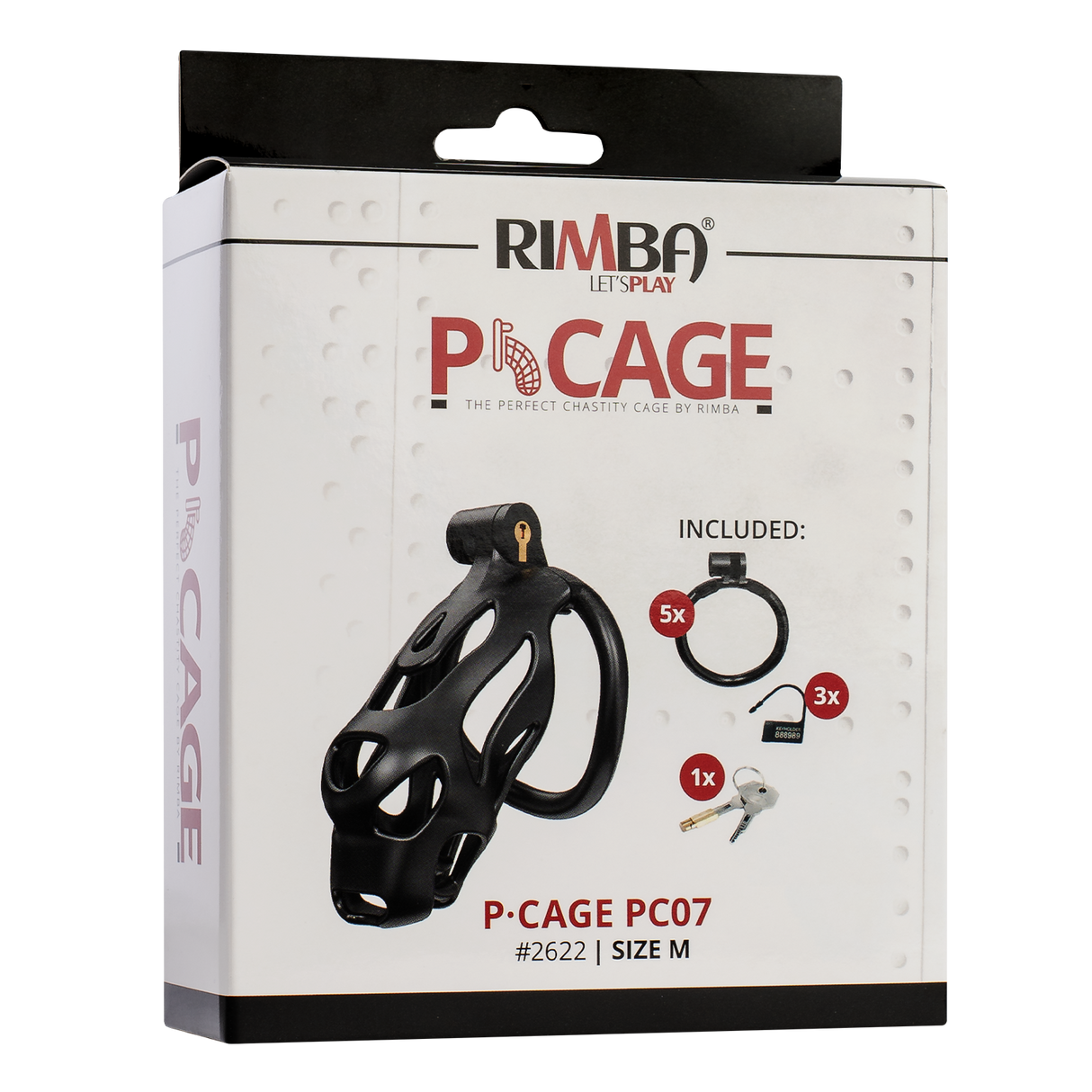 Rimba P-Cage - P-Cage PC07 - Peniskooi Maat M - Zwart