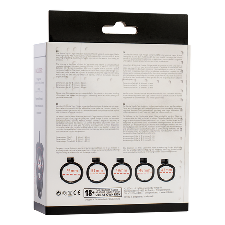 Rimba P-Cage - P-Cage PC07 - Peniskooi Maat M - Zwart