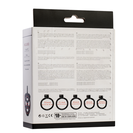 Rimba P-Cage - P-Cage PC07 - Peniskooi Maat XS - Zwart