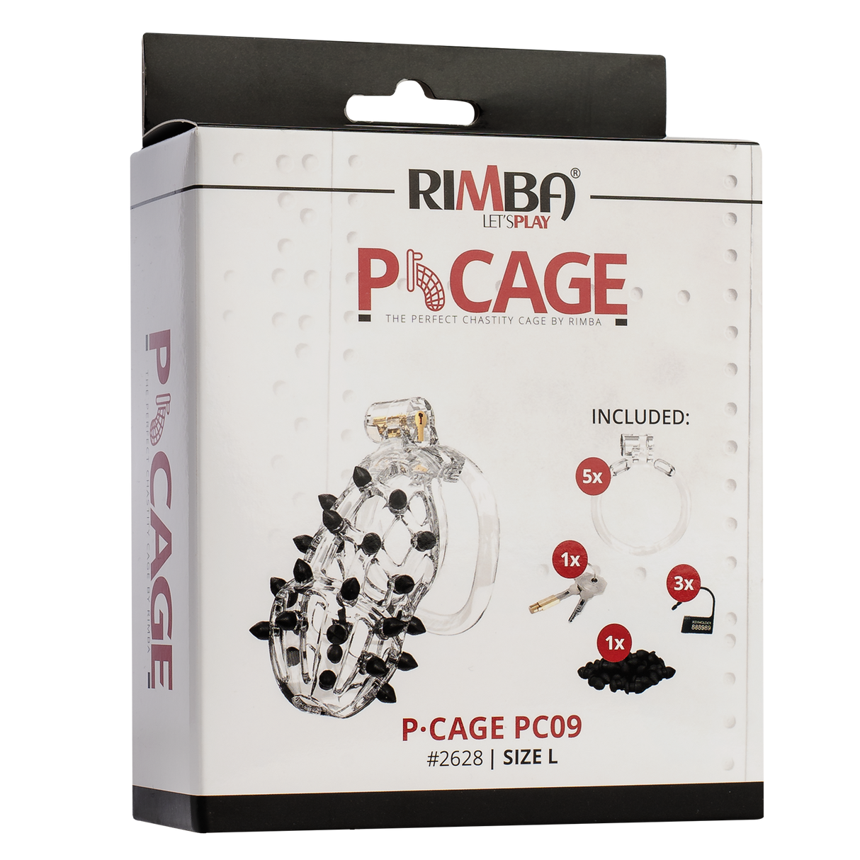 Rimba P-Cage - P-Cage PC09 - Peniskooi Maat L - Transparant