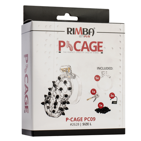 Rimba P-Cage - P-Cage PC09 - Peniskooi Maat L - Transparant
