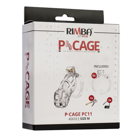 Rimba P-Cage - P-Cage PC11 - Peniskooi maat M - Transparant