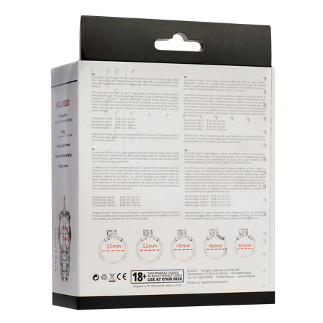 Rimba P-Cage - P-Cage PC11 - Peniskooi maat M - Transparant