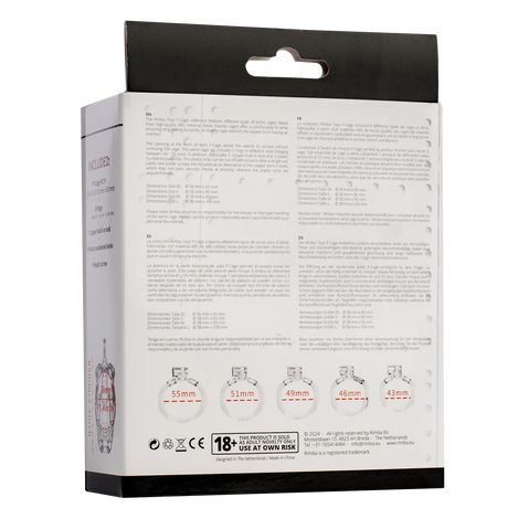 Rimba P-Cage - P-Cage PC11 - Peniskooi maat XS - Transparant