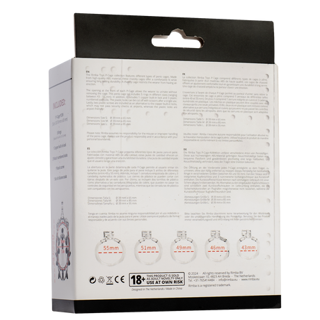 Rimba P-Cage - P-Cage PC09 - Peniskooi Maat S - Transparant