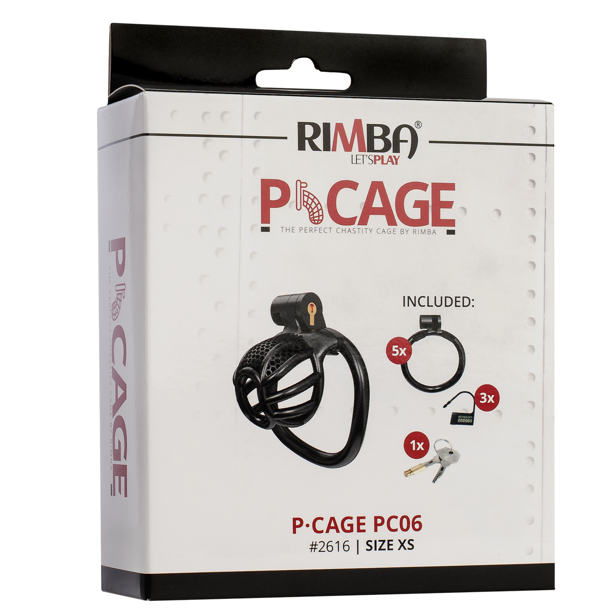 Rimba P-Cage - P-Cage PC06 - Peniskooi Maat XS - Zwart