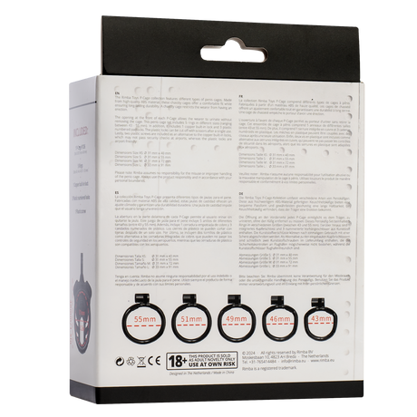 Rimba P-Cage - P-Cage PC06 - Peniskooi Maat XS - Zwart