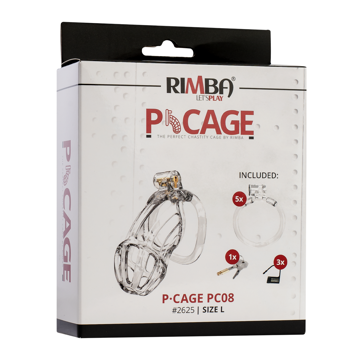 Rimba P-Cage - P-Cage PC08 - Peniskooi Maat L - Transparant