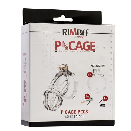 Rimba P-Cage - P-Cage PC08 - Peniskooi Maat L - Transparant