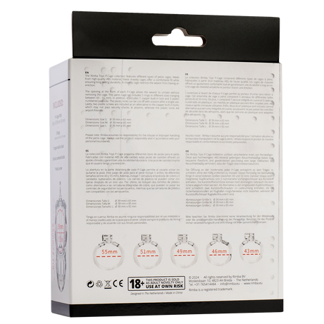 Rimba P-Cage - P-Cage PC08 - Peniskooi Maat L - Transparant