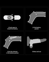 LoveToy - Wave Knights Ring - Vibrerende Penis en Scrotum Sleeve (Ø 2,8 cm) - Zwart