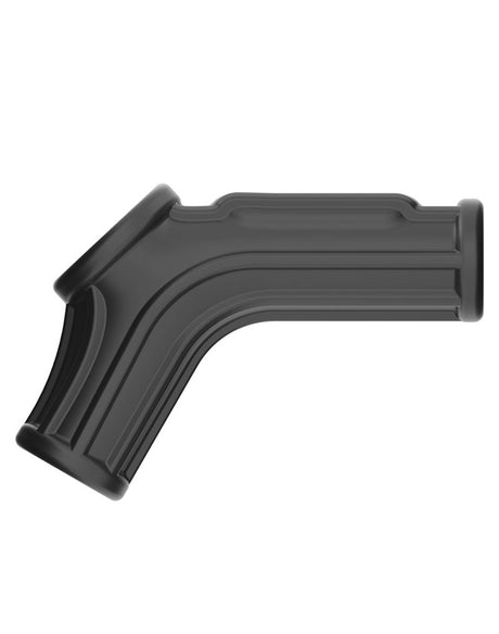 LoveToy - Ridge Knights Ring - Vibrerende Penis en Scrotum Sleeve (Ø 2,8 cm) - Zwart