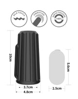 LoveToy - Ridge Knights Ring - Vibrerende Penis Sleeve (Ø 3,7 cm) - Zwart