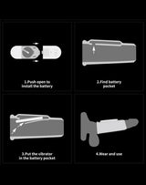 LoveToy - Drip Knights Ring - Vibrerende Penis Sleeve (Ø 3,7 cm) - Zwart