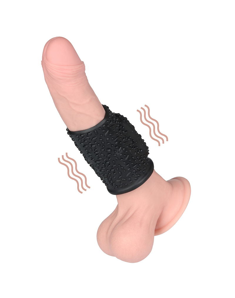 LoveToy - Drip Knights Ring - Vibrerende Penis Sleeve (Ø 3,7 cm) - Zwart