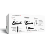 Strap-On-Me - Buigbare Strap-On Vibrator met Afstandsbediening Maat