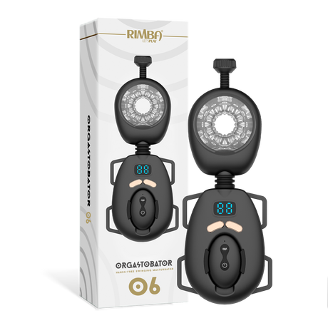 Rimba Toys - Orgastobator 06 - Masturbator voor mannen met swingfunctie - Zwart
