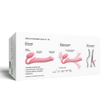 Strap-On-Me - Semi-Realistische Buigbare Strap-On Dildo Maat M - Roze