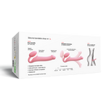 Strap-On-Me - Semi-Realistische Buigbare Strap-On Dildo Maat L - Roze