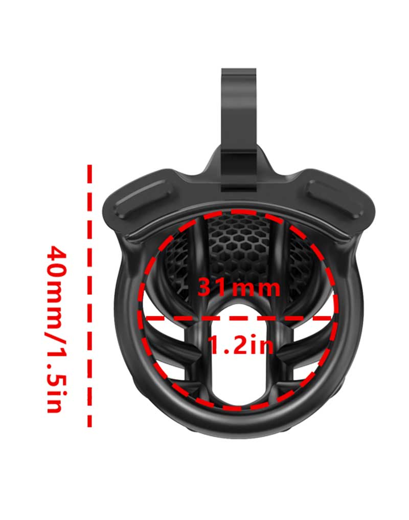 Rimba P-Cage - P-Cage PC06 - Peniskooi Maat XS - Zwart