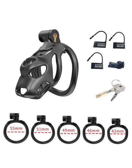 Rimba P-Cage - P-Cage PC07 - Peniskooi Maat S - Zwart