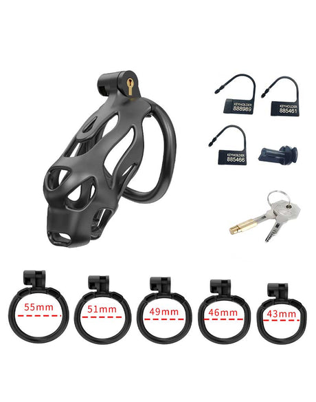 Rimba P-Cage - P-Cage PC07 - Peniskooi Maat M - Zwart