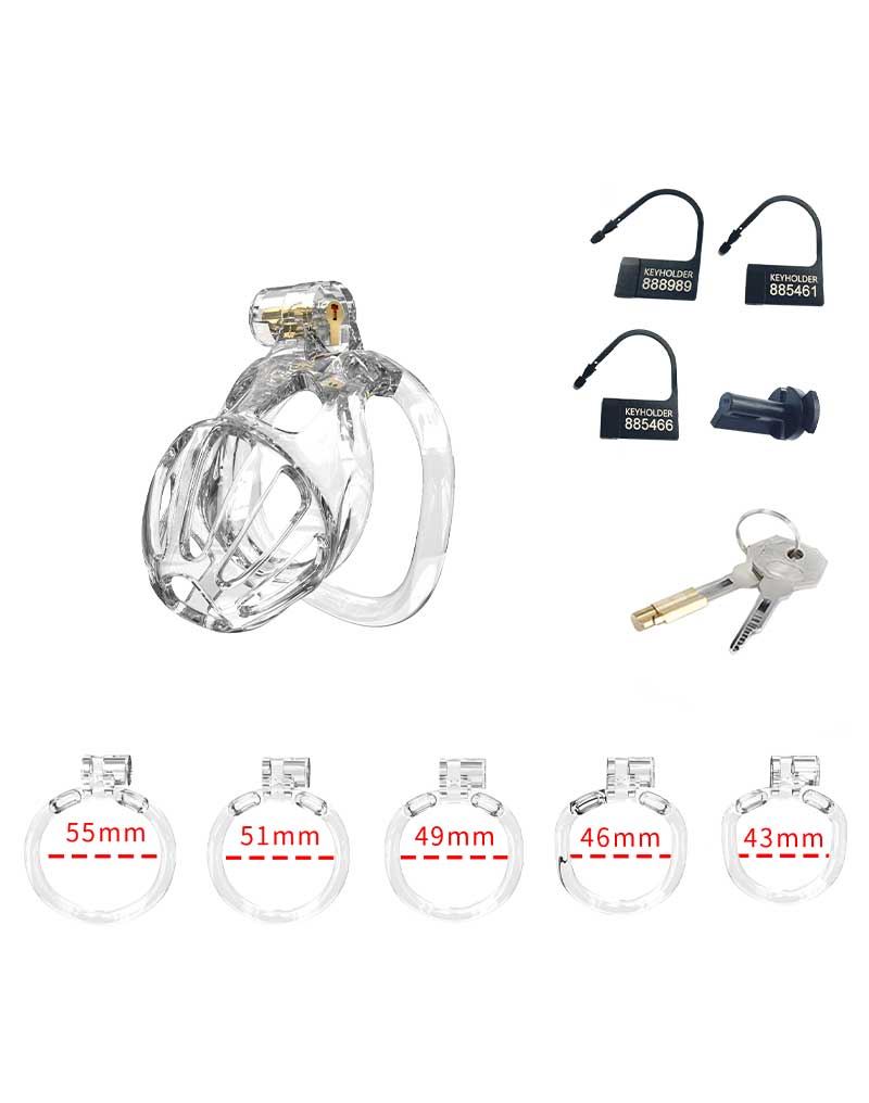 Rimba P-Cage - P-Cage PC08 - Peniskooi Maat S - Transparant