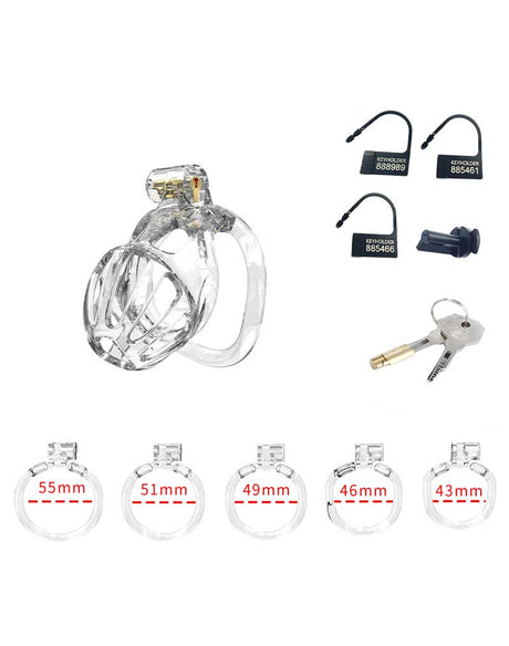 Rimba P-Cage - P-Cage PC08 - Peniskooi Maat S - Transparant