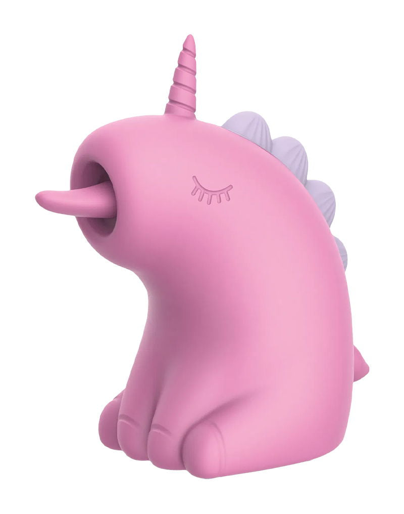 ER - Cupcake Unicorn - 360° Roterende Tong Massage - Roze