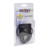 Rimba Electro Sex Lederen penisartikel met elastique,  bi-polair