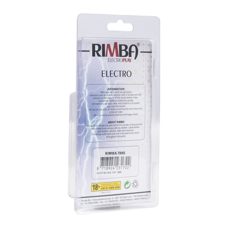 Rimba Electro Sex Lederen penisartikel met elastique,  bi-polair