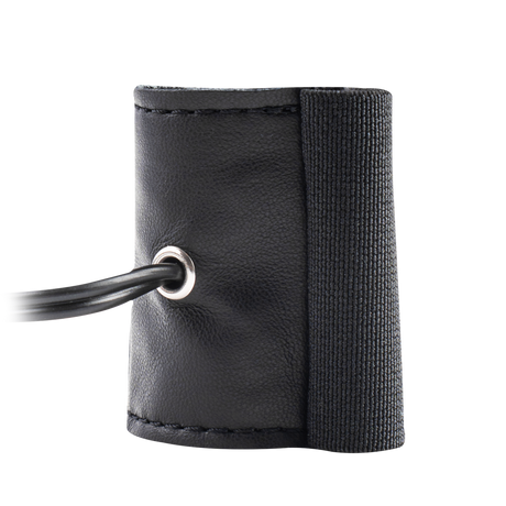 Rimba Electro Sex Lederen penisartikel met elastique,  bi-polair