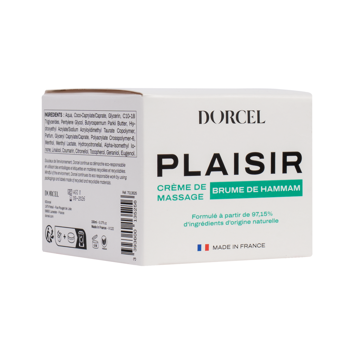 Dorcel - Plaisir - Brume De Hammam - Massagecrème - 150 ml