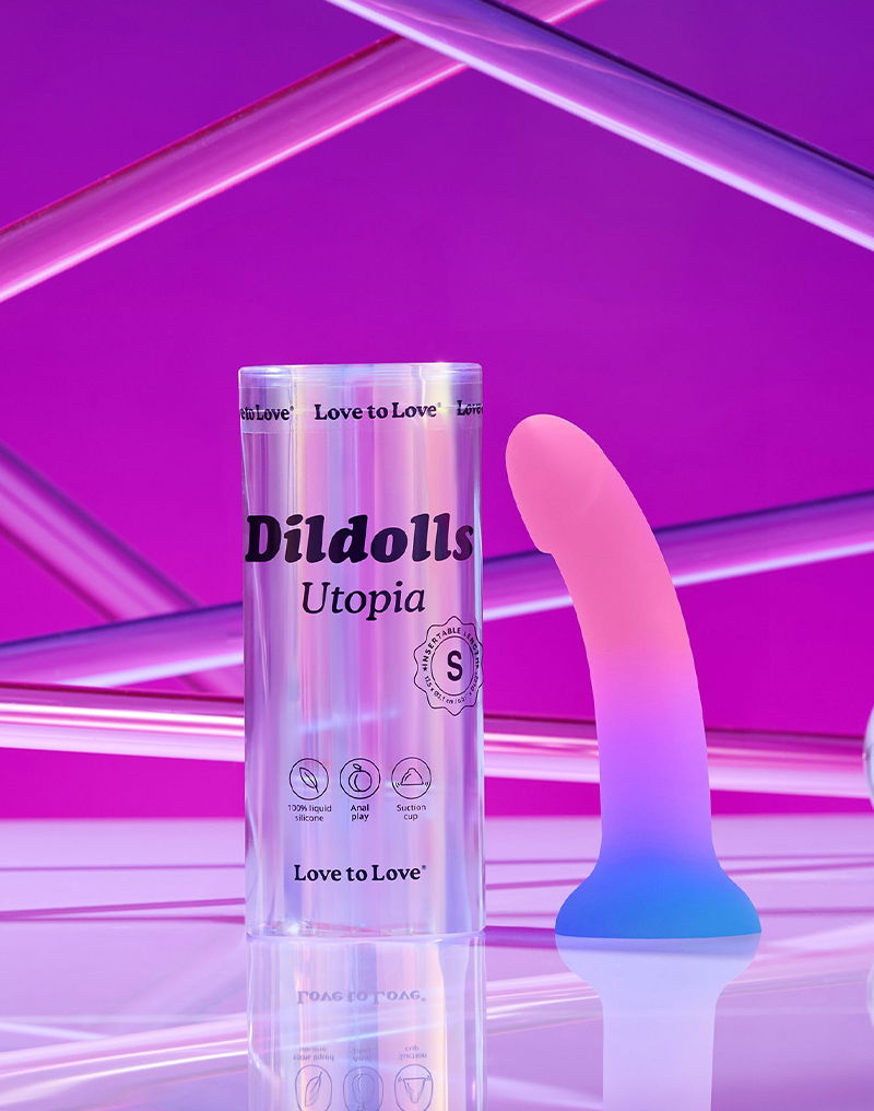 Love to Love - Utopia - Dildolls - Maat S - Roze/Violet/Blauw