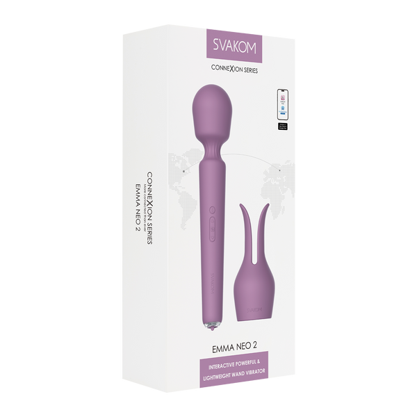 SVAKOM - Emma Neo 2 - Interactieve en krachtige Wandvibrator - Roze