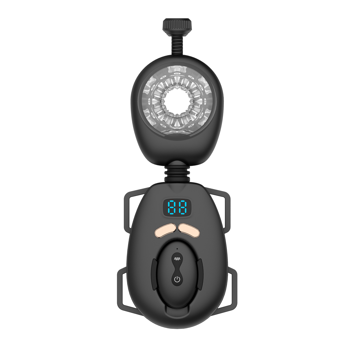 Rimba Toys - Orgastobator 06 - Masturbator voor mannen met swingfunctie - Zwart