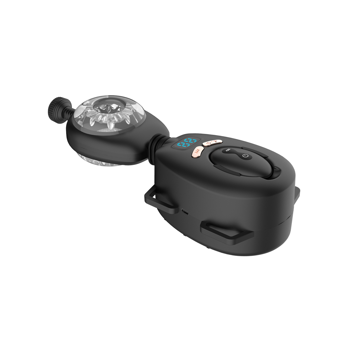 Rimba Toys - Orgastobator 06 - Masturbator voor mannen met swingfunctie - Zwart