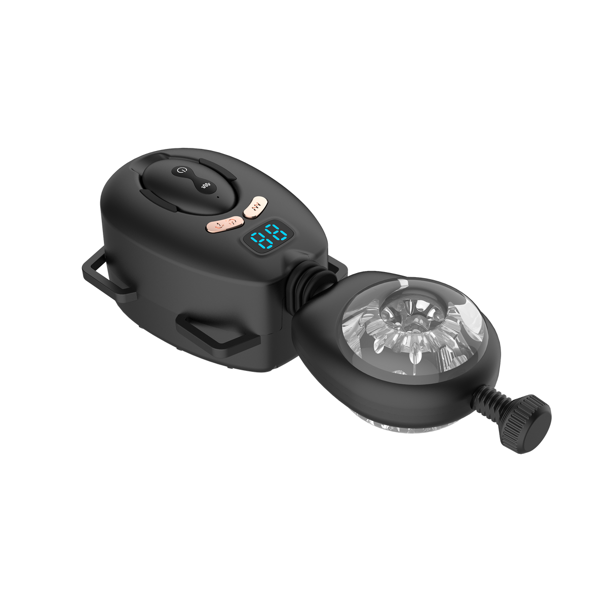 Rimba Toys - Orgastobator 06 - Masturbator voor mannen met swingfunctie - Zwart