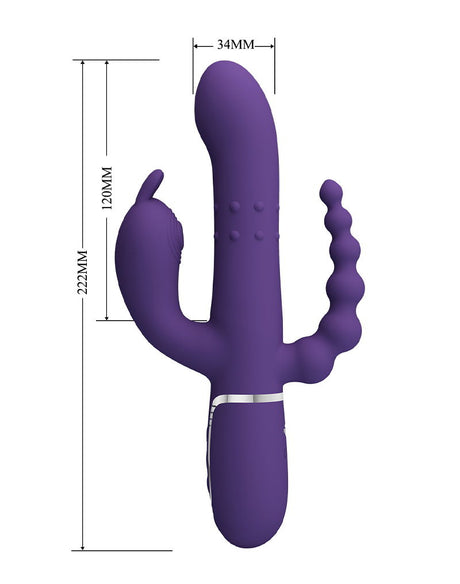 Pretty Love - Cammy - Triple Vibrator - Diep Paars